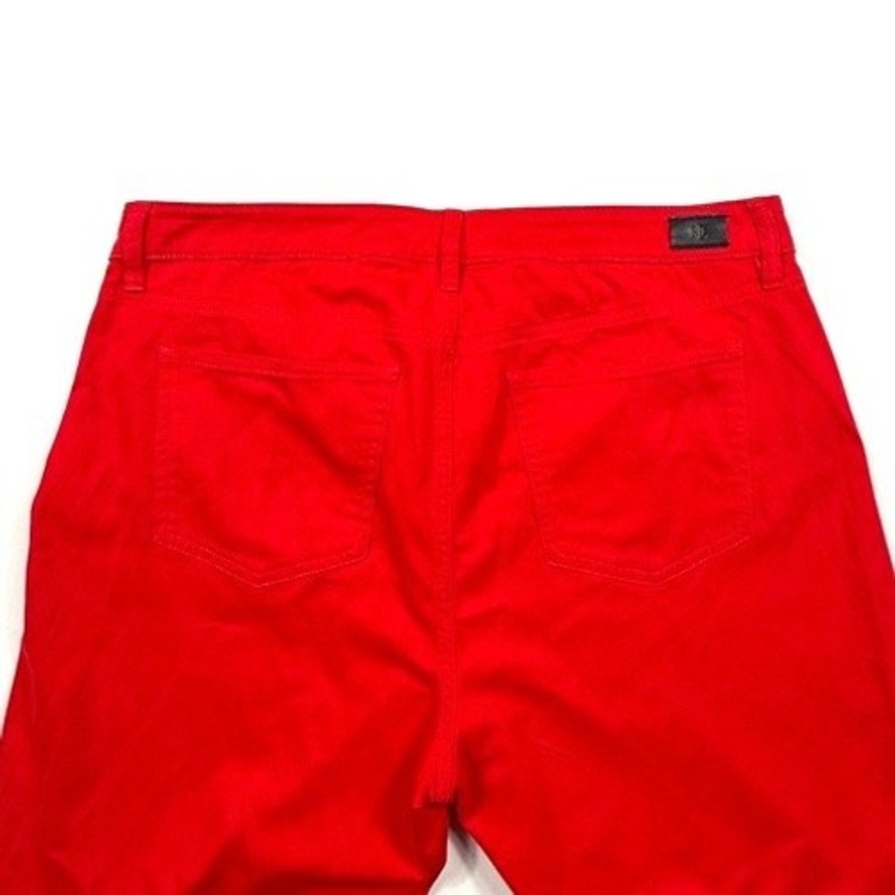 Lauren Ralph Lauren Premier Straight Red Jeans Womens 14 High Rise Stretch Pants - Picture 3 of 7